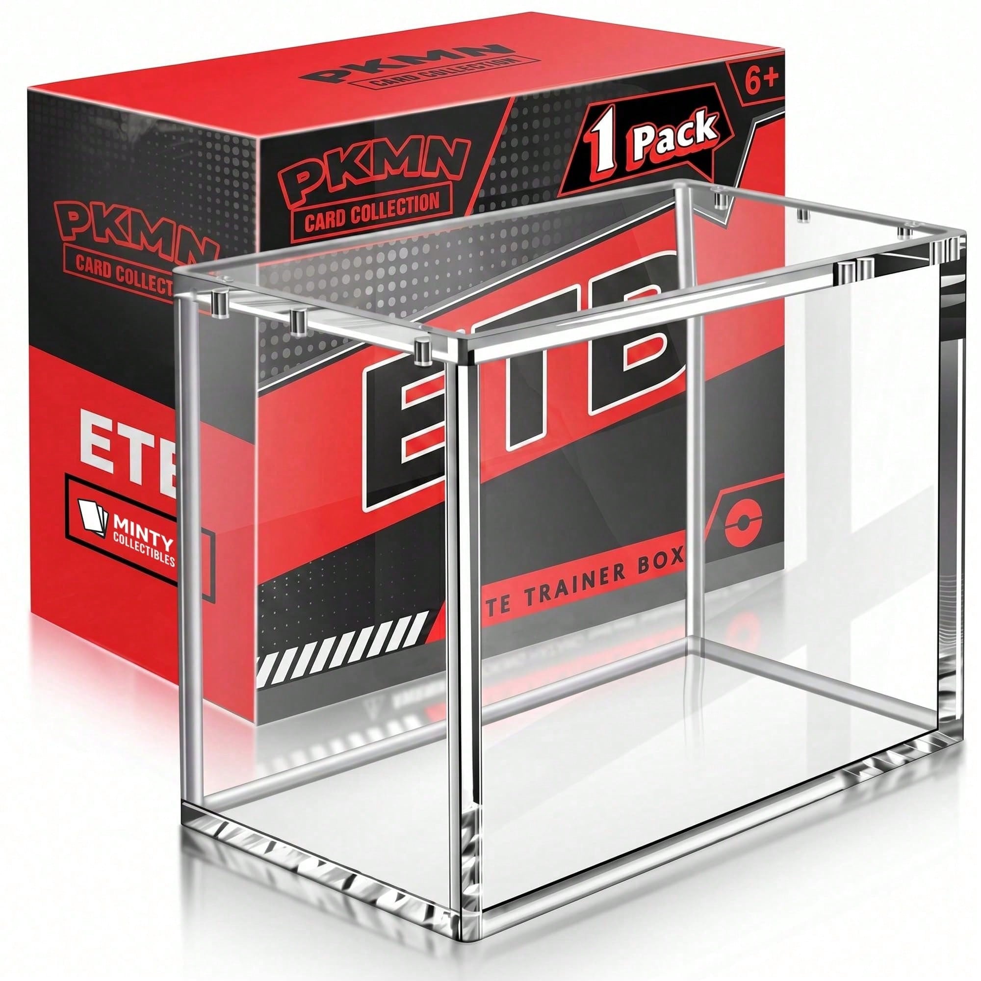 Gaming Card Holder - Caixa de Exibição Magnética Transparente ETB