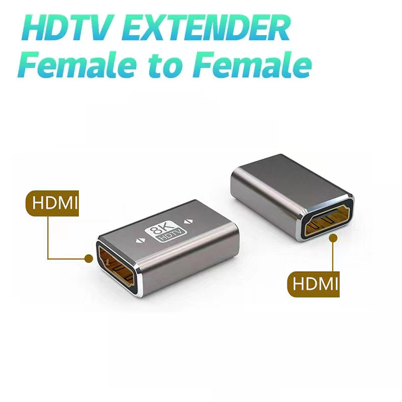 Hdmi Cable 2.1 - HDMI fêmea-fêmea cabo adaptador, conector extensor,