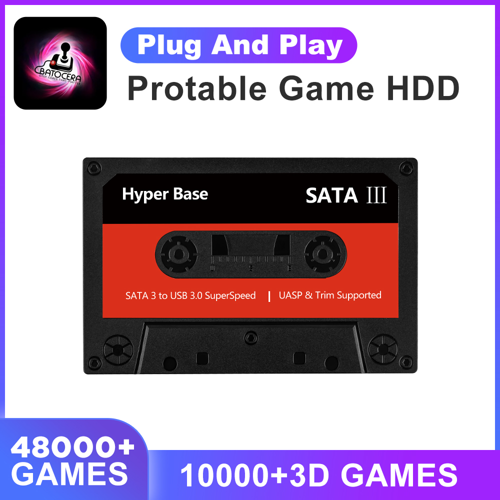 Gaming Console Box - Batocera 35.linux 500g externo hdd jogo