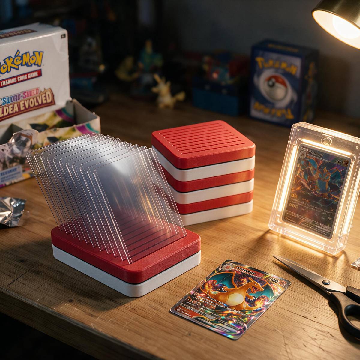 Gaming Card Holder - Expositor de Mesa para Cartões PLA,