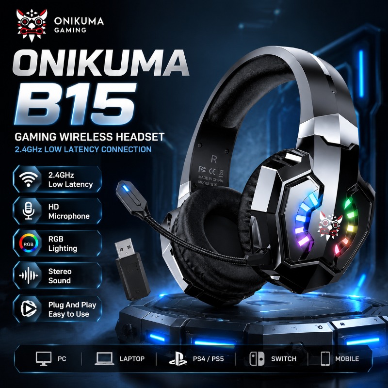 Gaming Console Apple - Fone de ouvido para jogos ONIKUMA