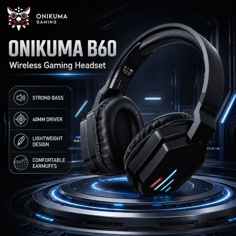 Gaming Console Apple - Fone de Ouvido Sem Fio ONIKUMA