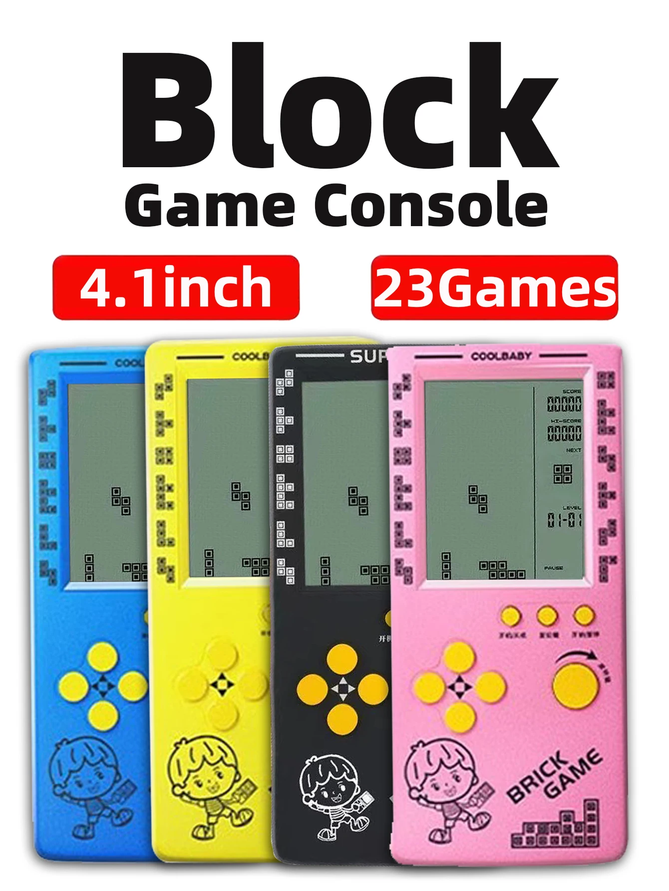 Gaming Console Kids - Console de Jogos Portátil Retrô Clássico