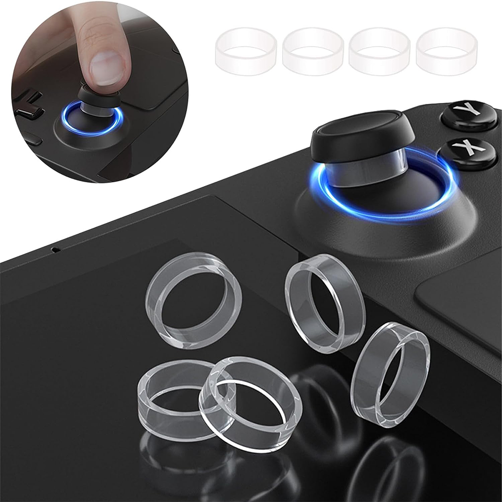 Console Gaming Steam - Anel de Borracha Joystick de Proteção