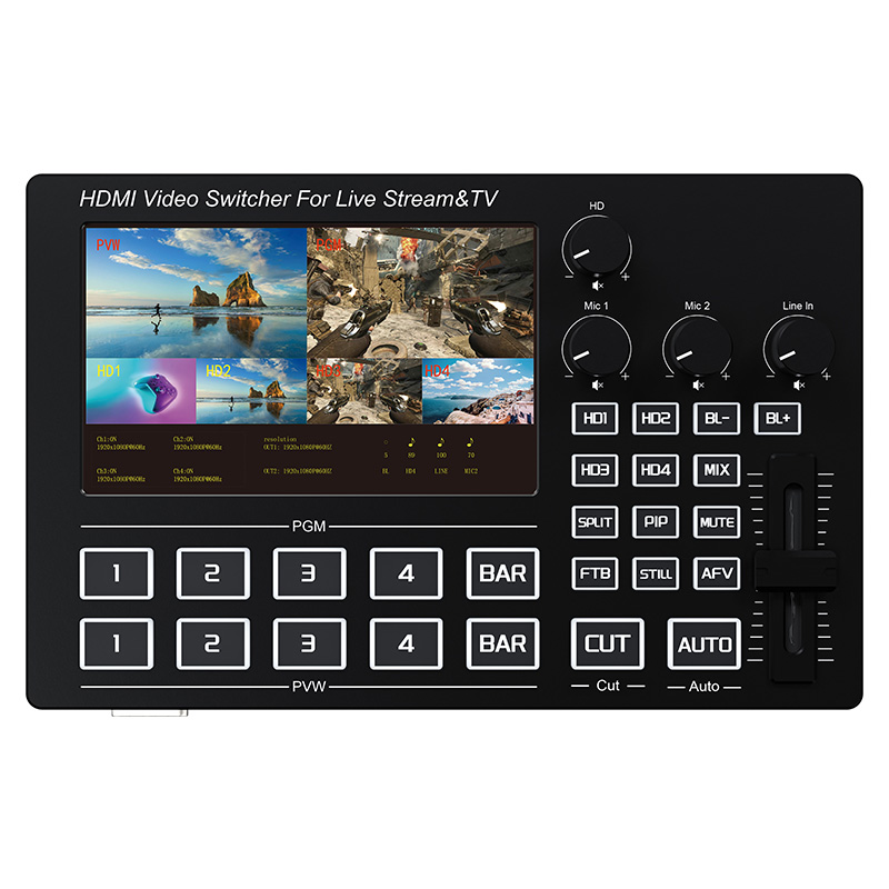 Gaming Console Box - Misturador de Vídeo HDMI 1080P de