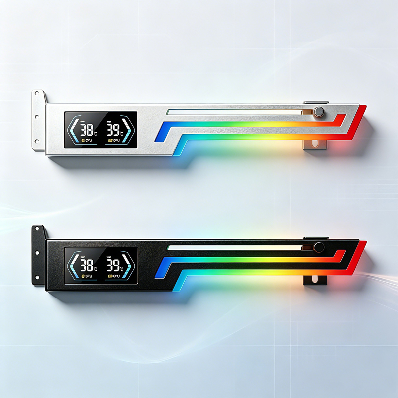 Gaming Card Holder - Suporte Horizontal Digital ARGB para Placa