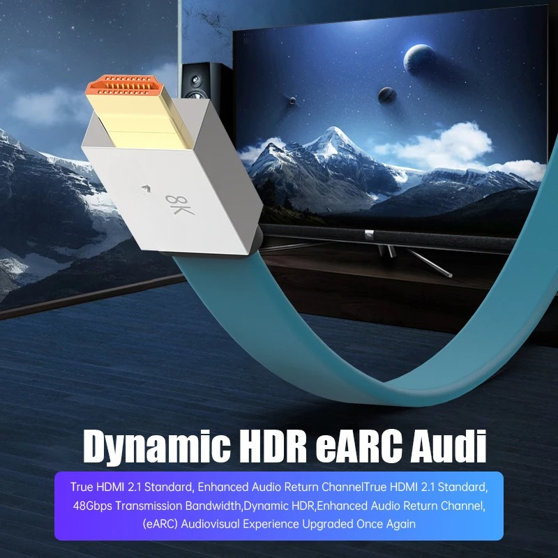 Cabo HDMI 2.1 48Gbps 8K@60Hz 4 - Hdmi Cable 2.1 avaliação e preço