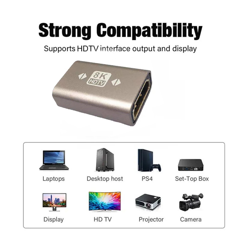 HDMI fêmea-fêmea cabo adaptado - Hdmi Cable 2.1 avaliação e preço