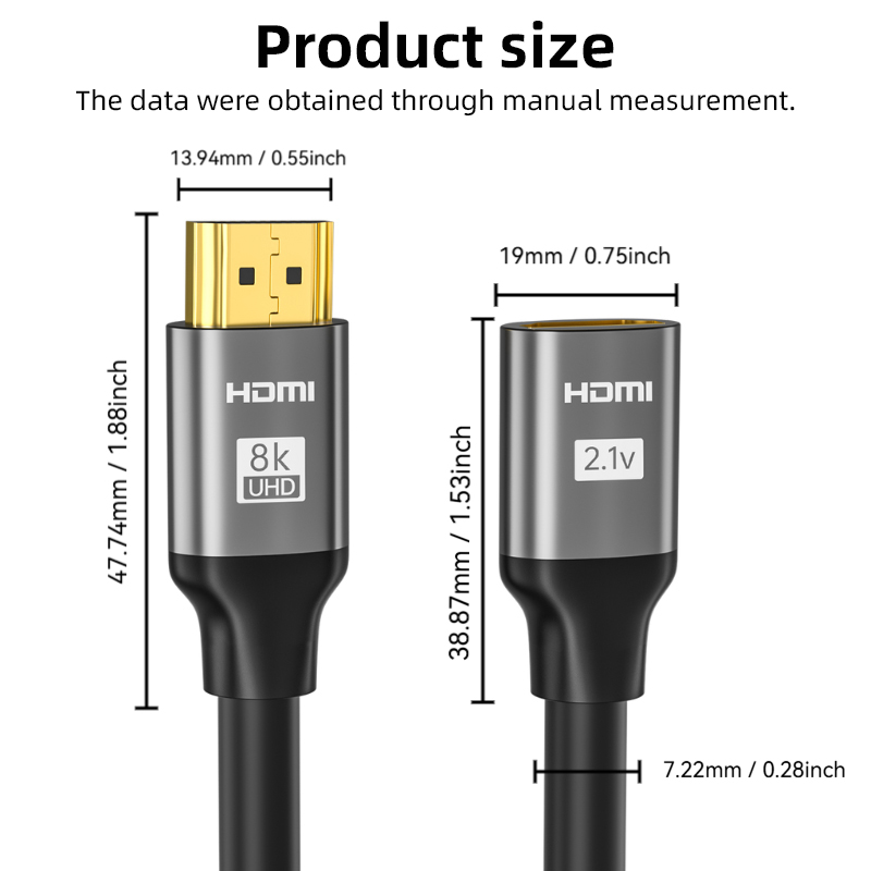 Cabo de extensão 8K 60Hz 4K @  - Hdmi Cable 2.1 avaliação e preço