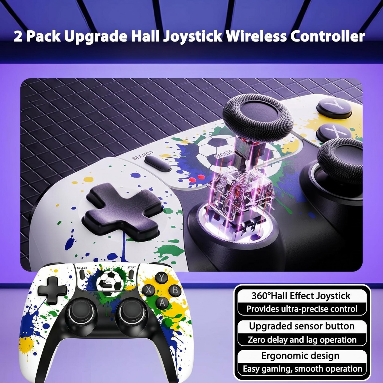 Controle Sem Fio com Padrão de - Gaming Console Kids avaliação e preço