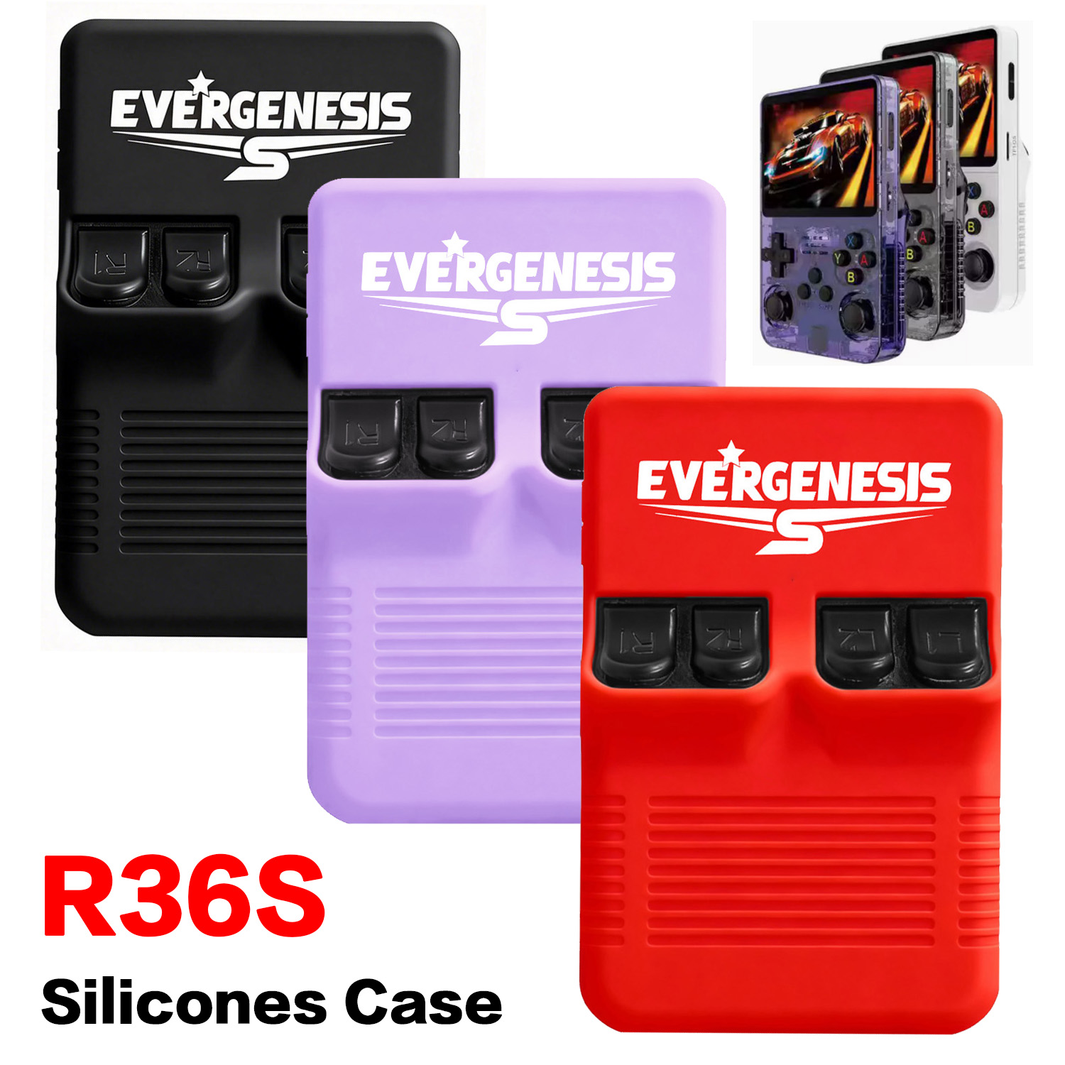 Capa de silicone r36s para con - Gaming Console Box avaliação e preço