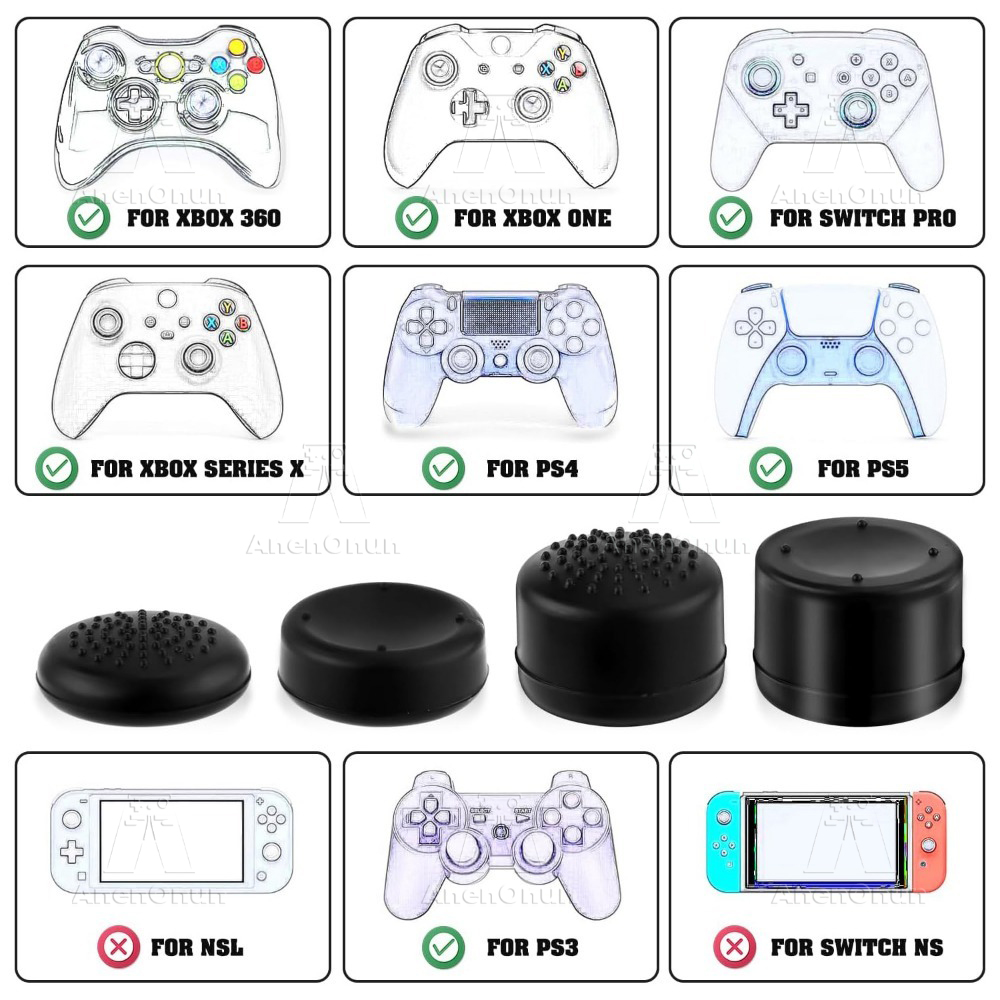 8 pçs tampas de aperto de pole - Gaming Console Joystick avaliação e preço