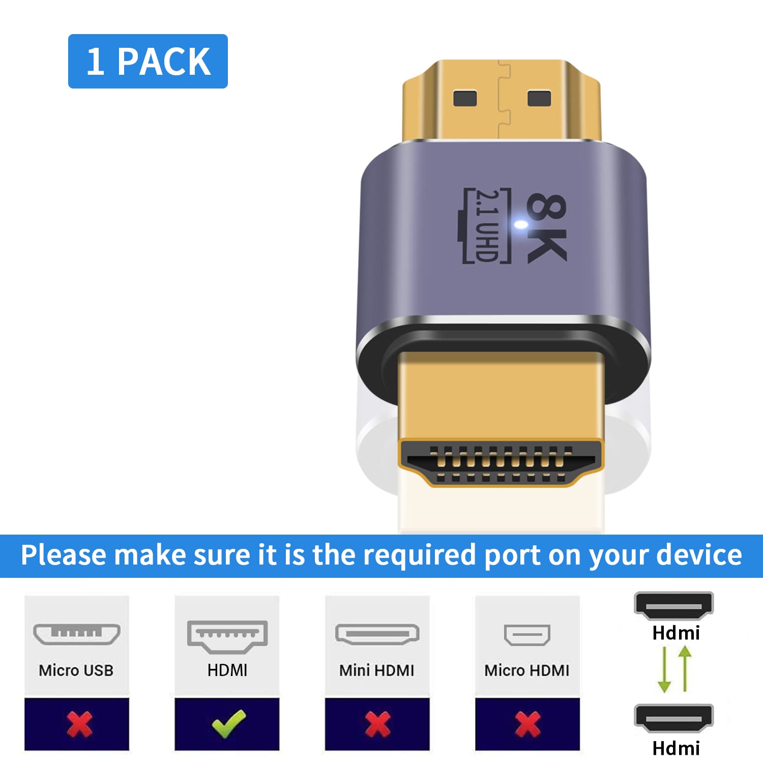 Adaptador HDMI Masculino para  - Hdmi Cable 2.1 avaliação e preço