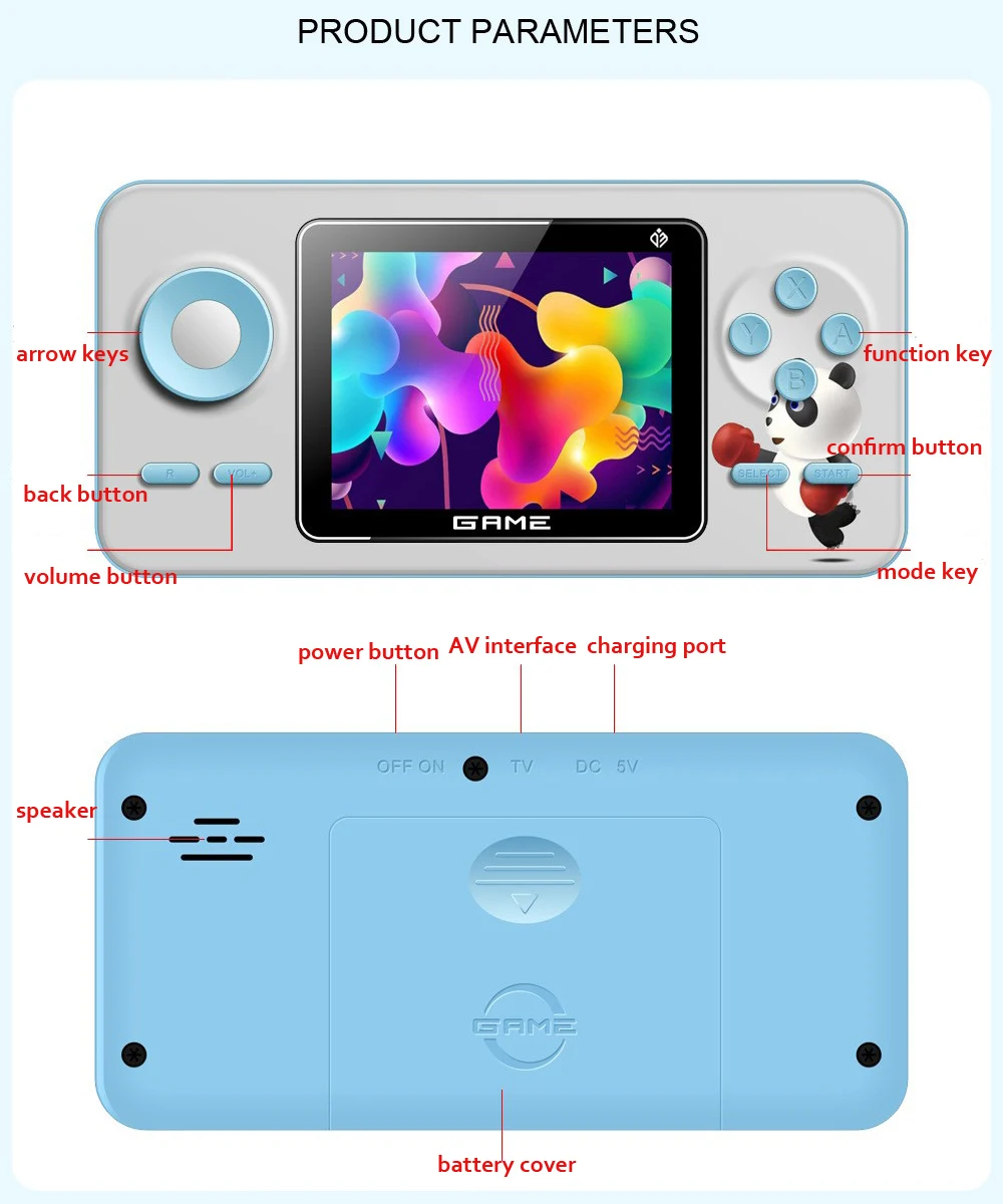 Nova Consola de Videogame Retr - Gaming Console Kids avaliação e preço